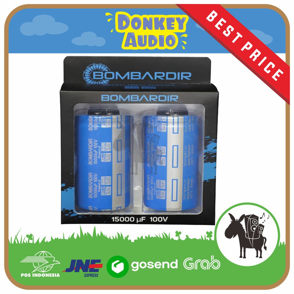 Elco Elko Kapasitor Capacitor Bombardir 15000uF 100V POWER PSU AUDIO (2 PCS)