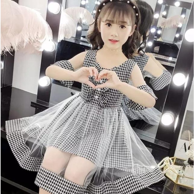 Gaun Pesta Anak Umur 7 8 9 10 Tahun Dress Ulang Tahun Dres Anak Perempuan Murah