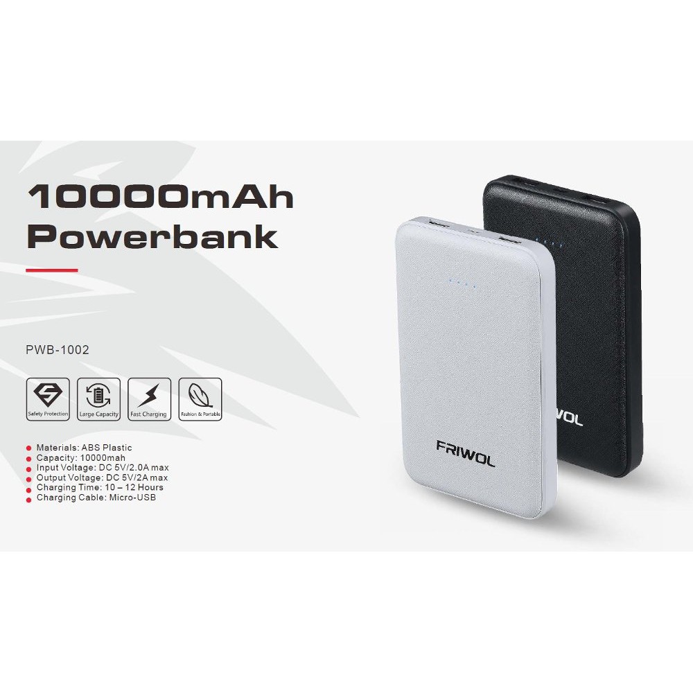 Portable Power bank Friwol 6000mah