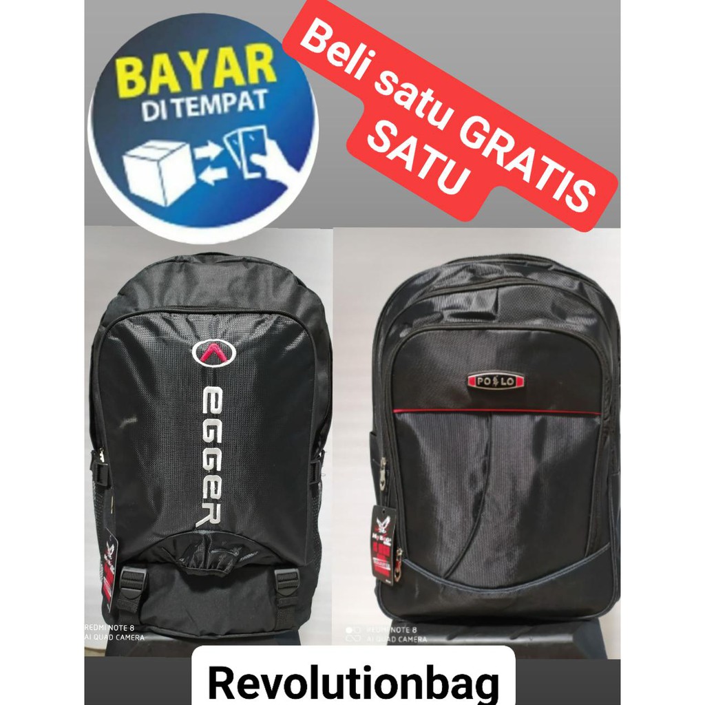 TAS POLLO BELI 1 GRATIS 1 (HARGA GROSIR) TAS RANSEL-TAS GENDONG-TAS SLEMPANG-TAS MURAH