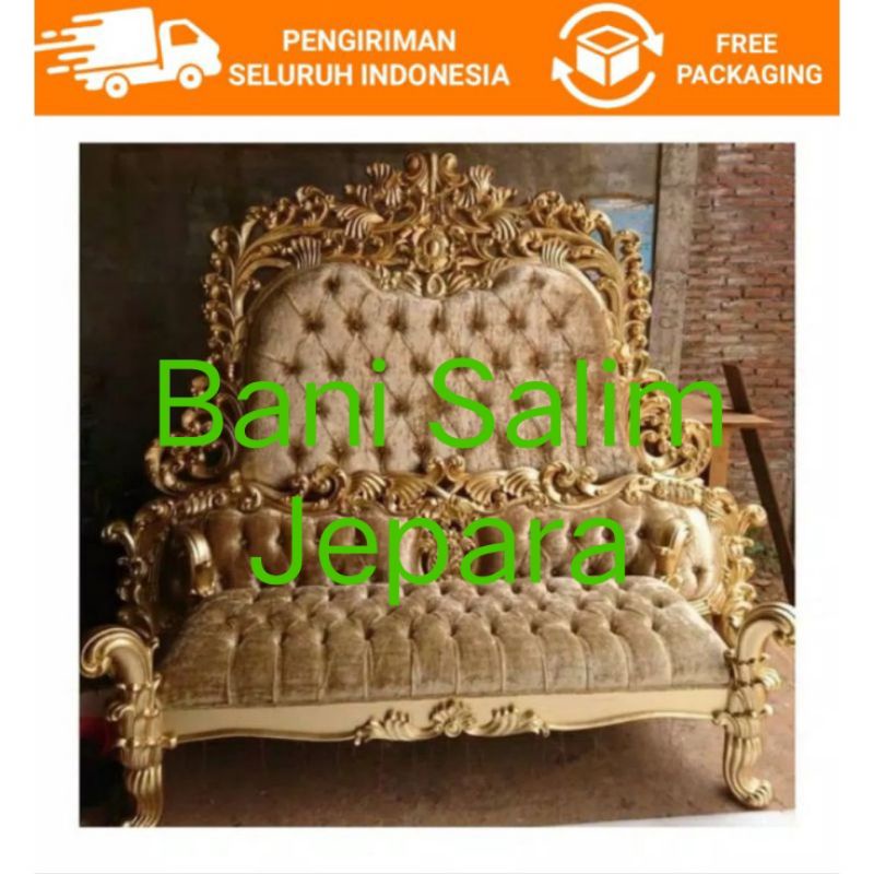 DIPAN UKIR MEWAH CASSABLANKA / DIPAN FULL UKIR KAYU JATI