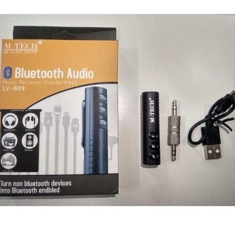 Bluetooth Wireless Audio Music Receiver Aux 3.5mm M-Tech LV-B09