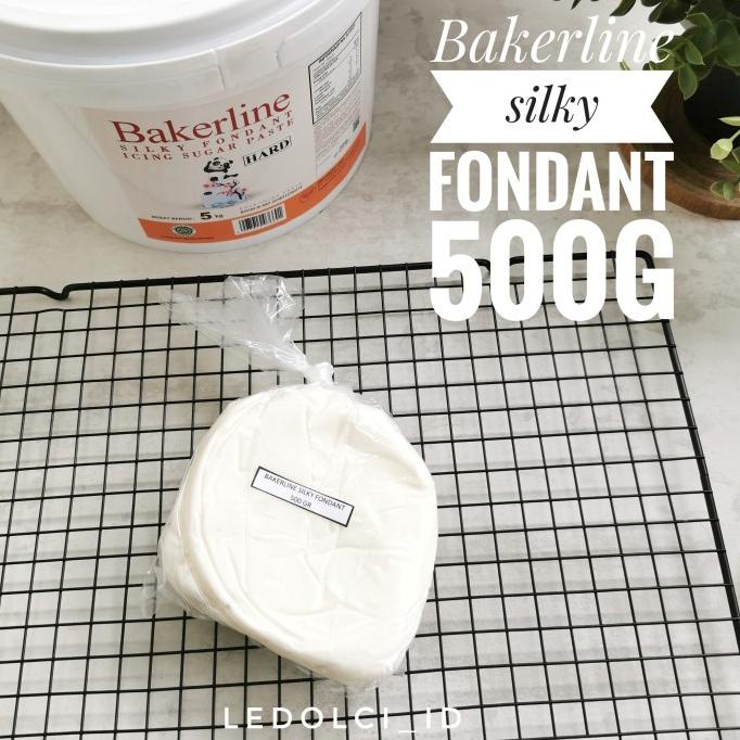 

_^_^_^] BAKERLINE SILKY FONDANT HARD FONDANT PREMIUM 500 GRAM