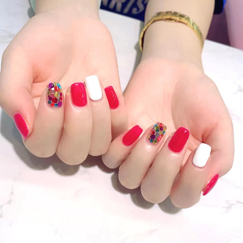 AUGUSTINA Agustina Nail Art Bulat Sequin Colorful Symphony Dots DIY Dekorasi Nail Art