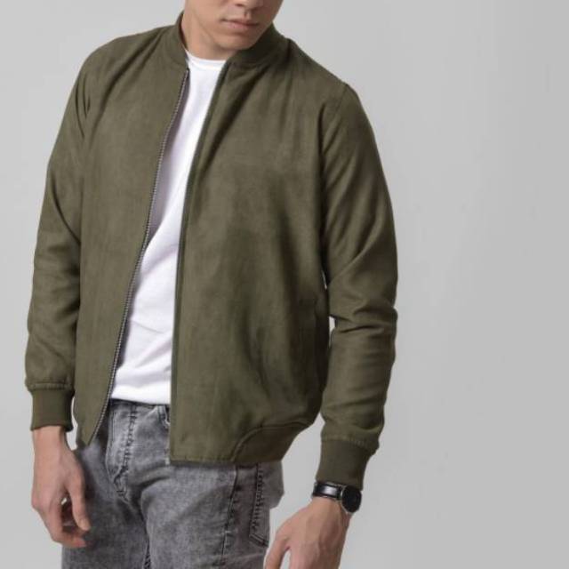 Seth Suede Jacket by Male Id (ori male id) Army L