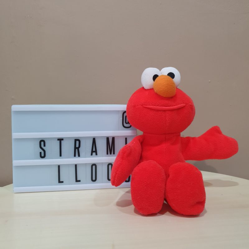 BONEKA BEAN BAG ELMO COOKIE MONSTER ORIGINAL SESAME STREET TYCO