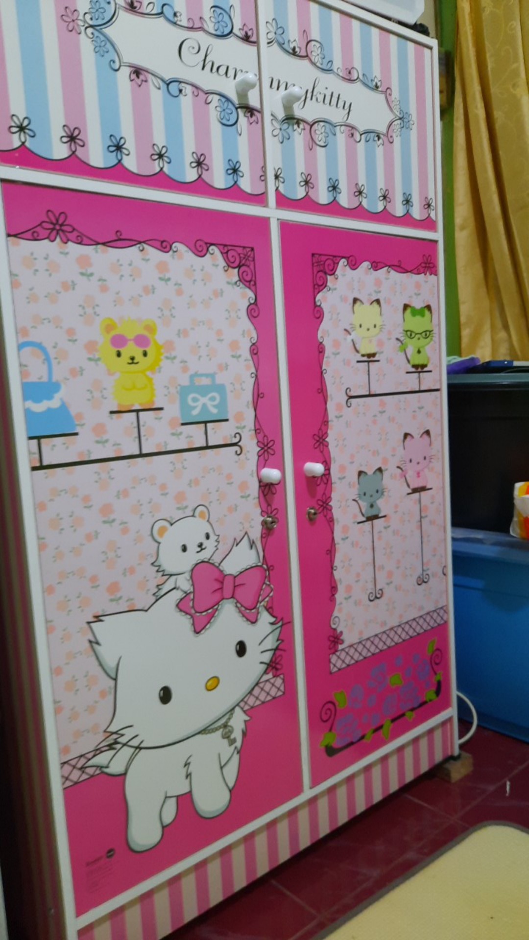 Lemari Pakaian Anak Karakter Charmy Kitty Wd 1311 Cmy