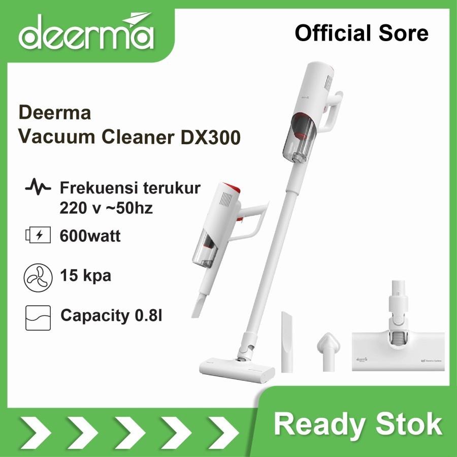 Deerma DX300 Handheld Vacuum Cleaner 15KPA Penyedot Penghisap Debu