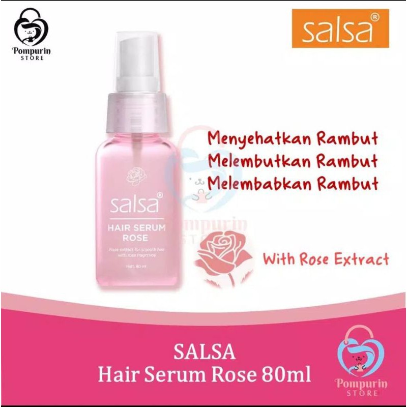 SALSA HAIR SERUM PERFUME SPRAY RAMBUT WITH ROSE EXTRACT ORIGINAL BPOM