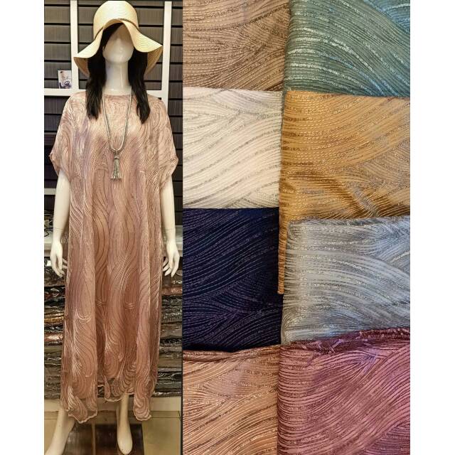 Kaftan KT006 Tile Import Mutiara/Kaftan Cantik/Kaftan Mewah