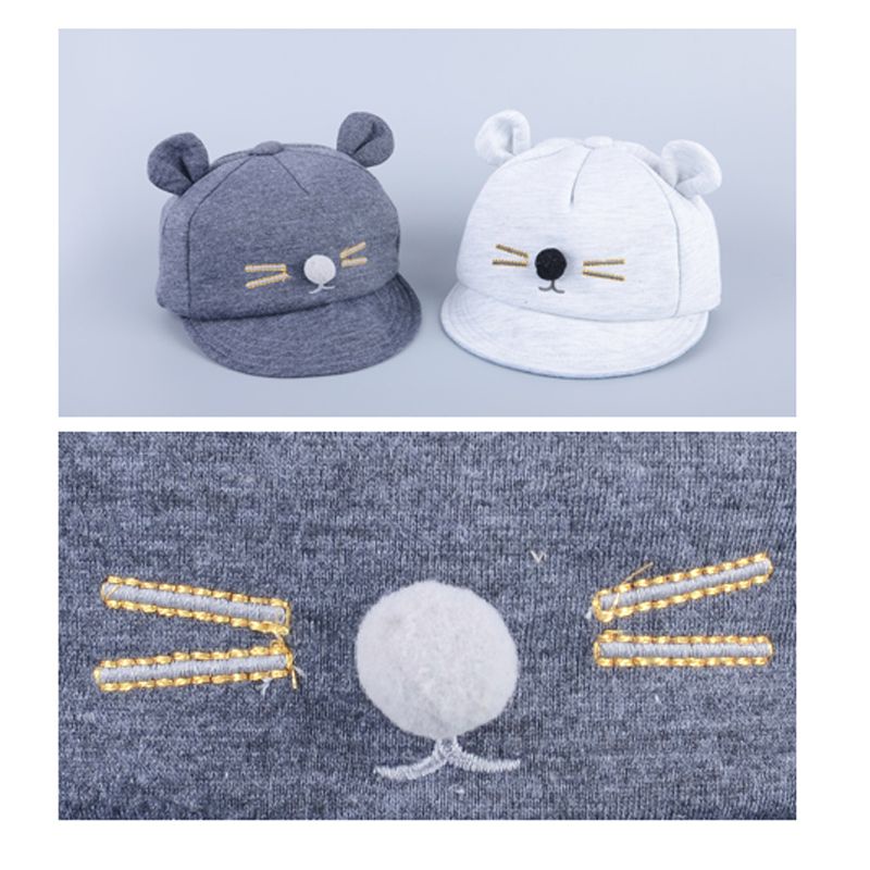 Versi Korea Musim Gugur dan Musim Dingin Mouse Memuncak Topi Anak-anak Topi Bisbol Baru Bayi Topi Bayi Topi Musim Gugur Topi