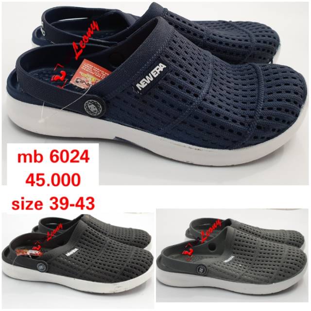 Sepatu selop new era laki mb 6024 size 39-43