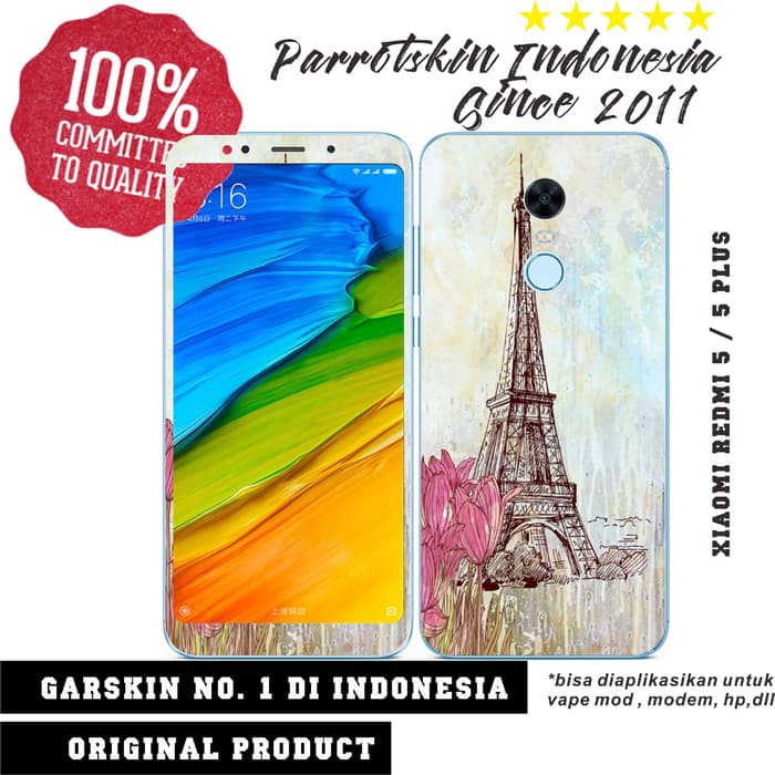 Garskin skin case Xiaomi Redmi 5 / 5 Plus Paris ed All type HP