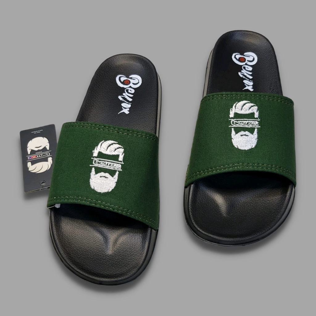 Sandal Selop Distro Pria bewox original brand Logo Slip-on Pria Wanita / Sendal Slide Terbaru Sendal Slop Cowok Laki-Laki Dewasa