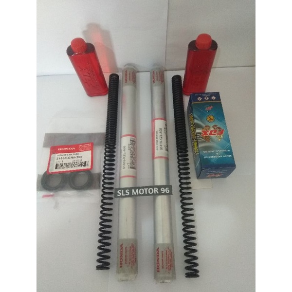 Paket As shock depan plus Oil.per As shock dan seal Honda Beat fi Vario sccopy (KZL)