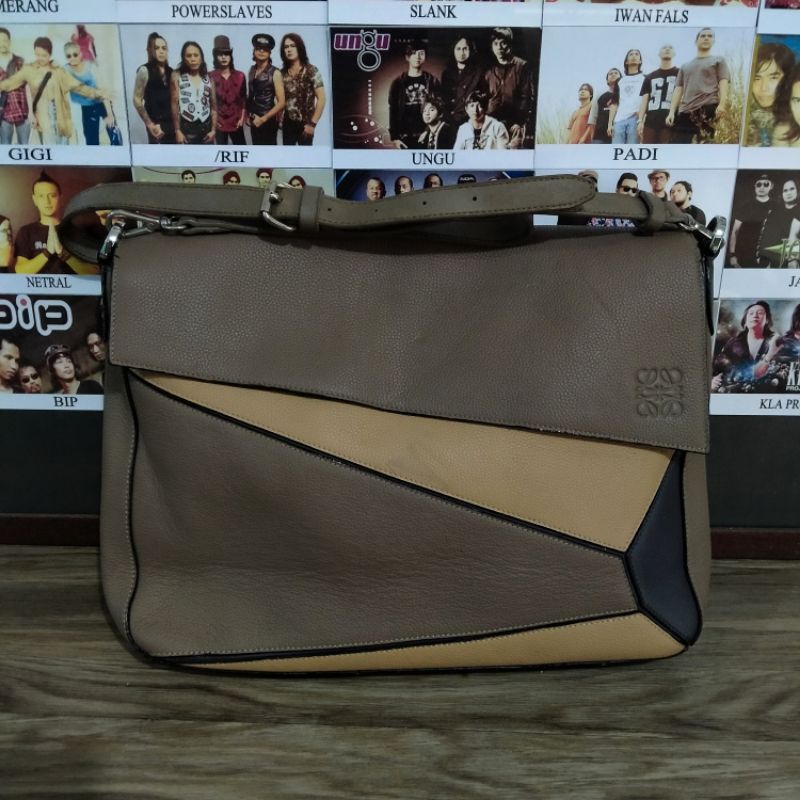 tas selempang loewe puzzle second/seken/bekas/preloved
