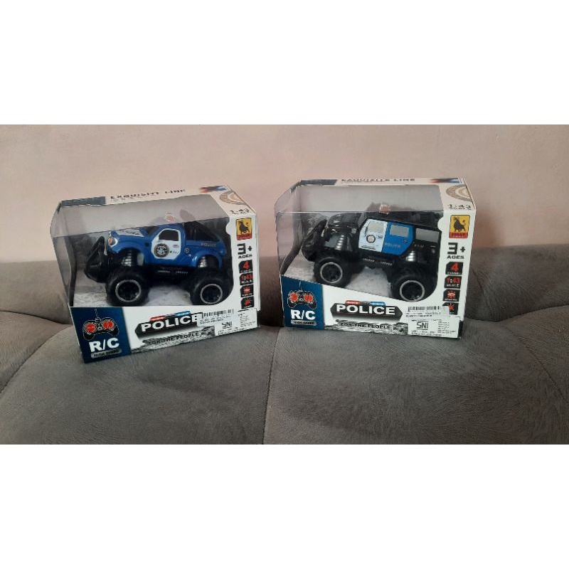 MAINAN MOBIL BIGFOOT OFF ROAD RC POLISI REMOTE CAR BIG FOOT REMOT KONTROL