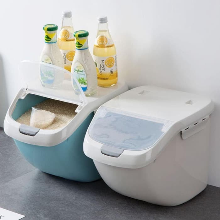 PROMO - TEMPAT PENYIMPANAN BERAS 5 KG WADAH PENYIMPANAN BERAS 5KG TEMPAT BERAS - ORANGE