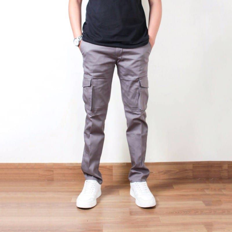 [TERLARIS] CELANA CARGO PANJANG PRIA UKURAN 27-38 PREMIUM QUALITY SLIMFIT COWO SKINNY POLOS COWOK