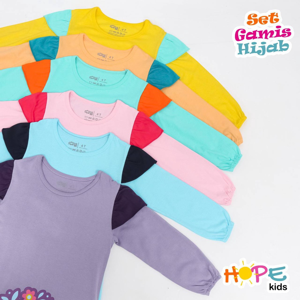 Gamis anak SET GAMIS HIJAB by HOPE KIDS*