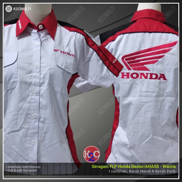 K29  Seragam Honda - Baju Honda - SA - Front Desk - Sales - Marketing - Set - Wanita