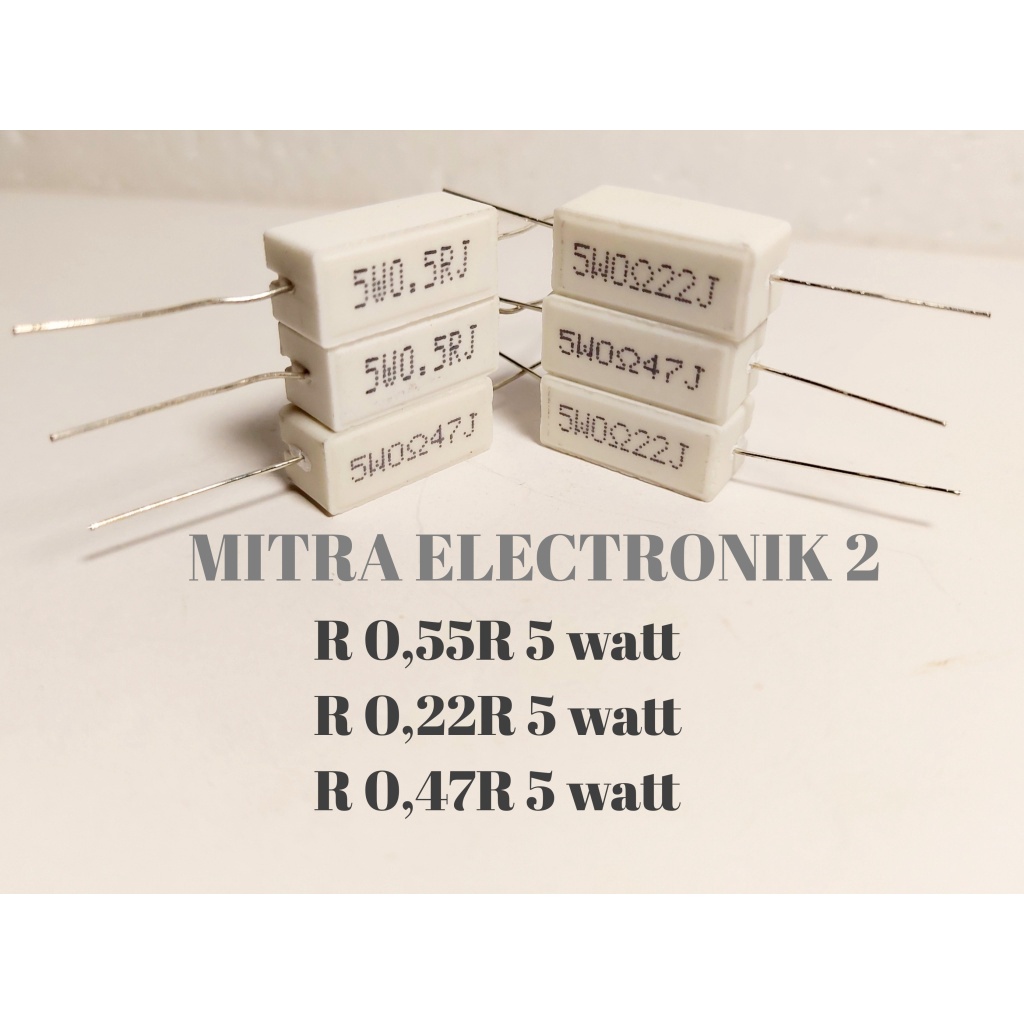 RESISTOR 5 WATT  5watt 0,22ohm