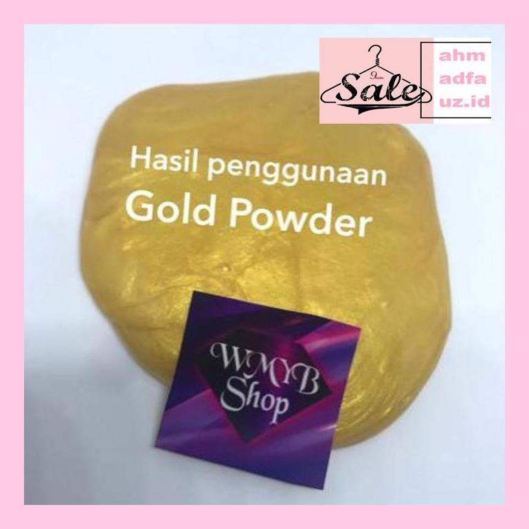 Skhart2 Gold Powder Bubuk Emas Mas Pewarna Cat Slime Metalic Metalik Artnail5Pp