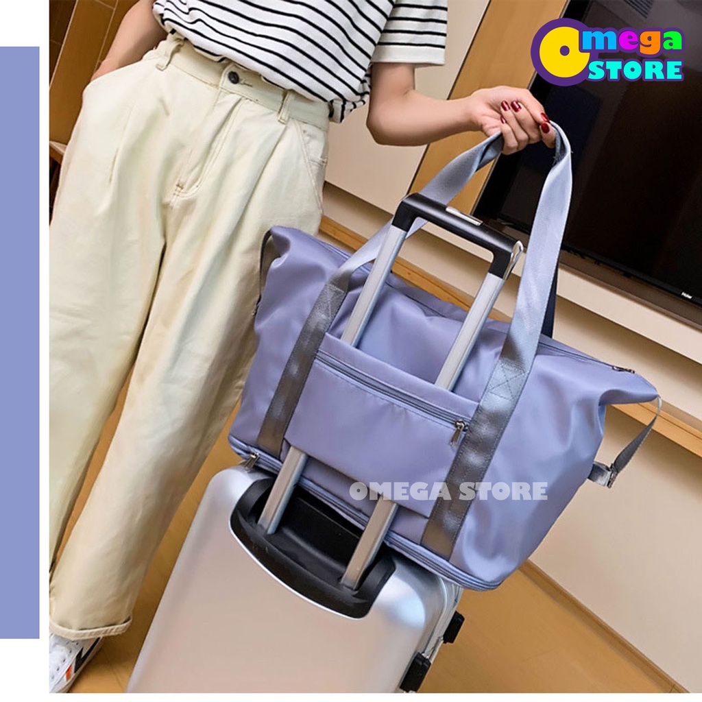 [O&amp;S] Tas Traveling Tas Selempang Wanita Tas Jinjing Tas Penyimpanan Berkapasitas Besar Travel Bag Duffel Portable Gym Waterproof Anti Air Tas Olahraga-OS169