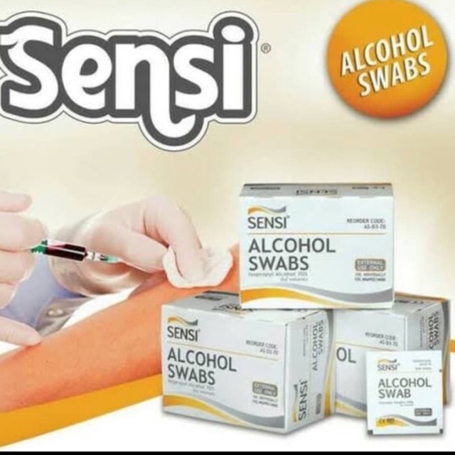 Alcohol Swab Sensi isi 100 pcs