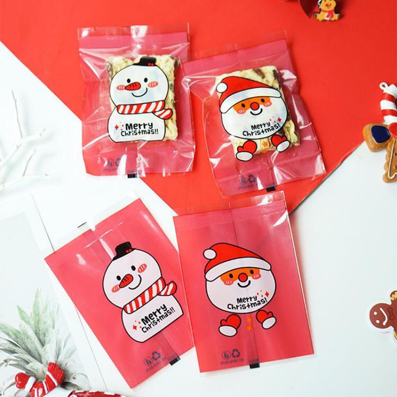 plastik cookies natal / plastik Xmas tree Sealer 7x10 harga 100pcs