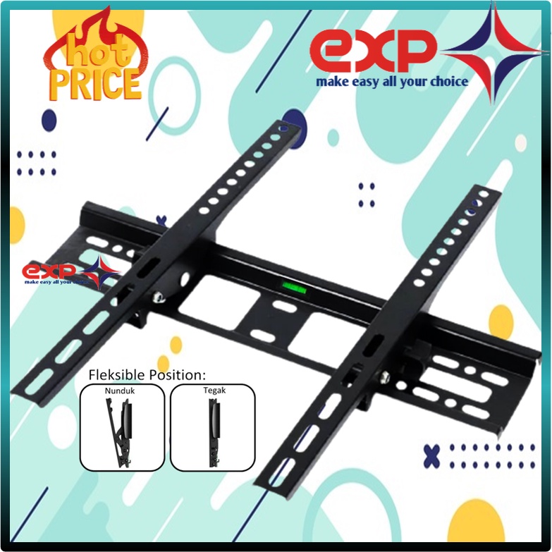 Garansi COCOK!! Bracket TV SANYO 42&quot; s/d 55&quot; Waterpas adjustable position