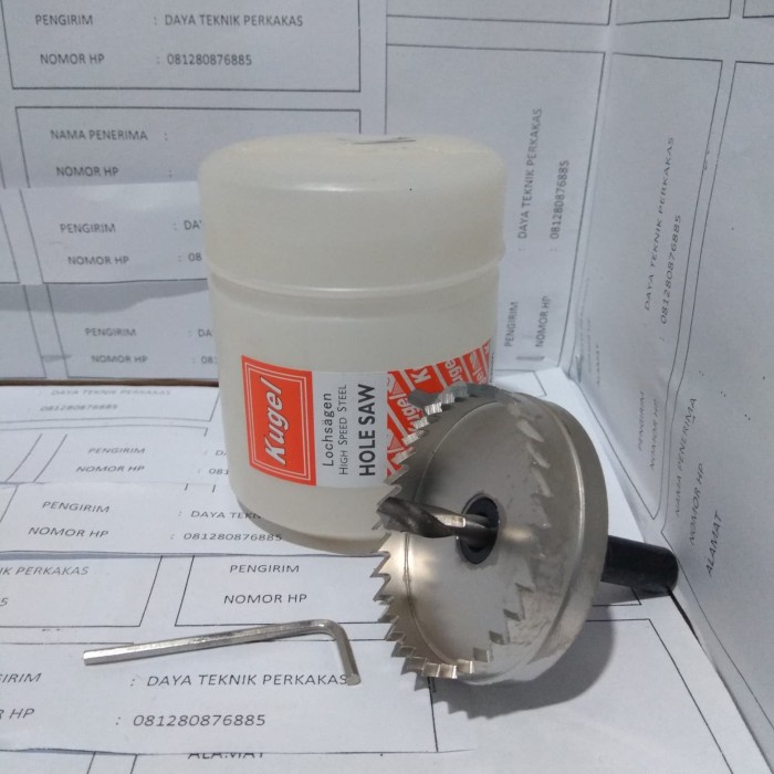 PERTUKANGAN POWER TOOLS KUGEL HOLE SAW BESI 57MM - HOLE SAW KAYU 57 M - MATA BOR BESI HOLE SAW