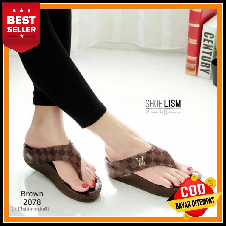 G88Mall Sepatu Sandal Wedges Wanita Import Premium S-07 Wedges Wanita Kondangan Sandal Wedges Import