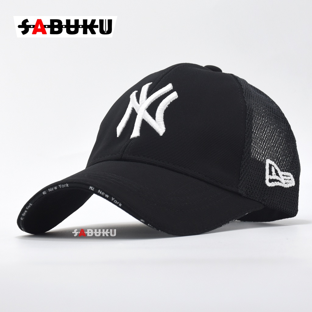 Topi Baseball Pria/Wanita Topi Sport Korea Topi Pria Distro Casual Hat Model Kekinian Anak Muda Bordir NY - 255
