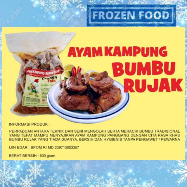 

Frozen Food Ayam Kampung Bumbu Rujak