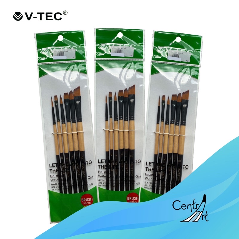 

KUAS LUKIS BRUSH VTEC 6pcs watercolor acrylic oils