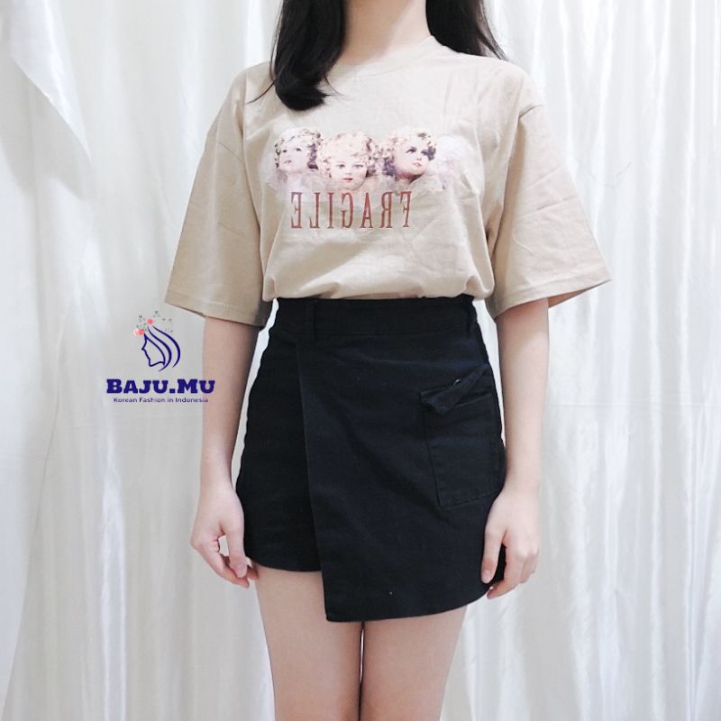 KAOS OVERSIZE KATUN ROUND NECK- Hyuna Oversize Shirt