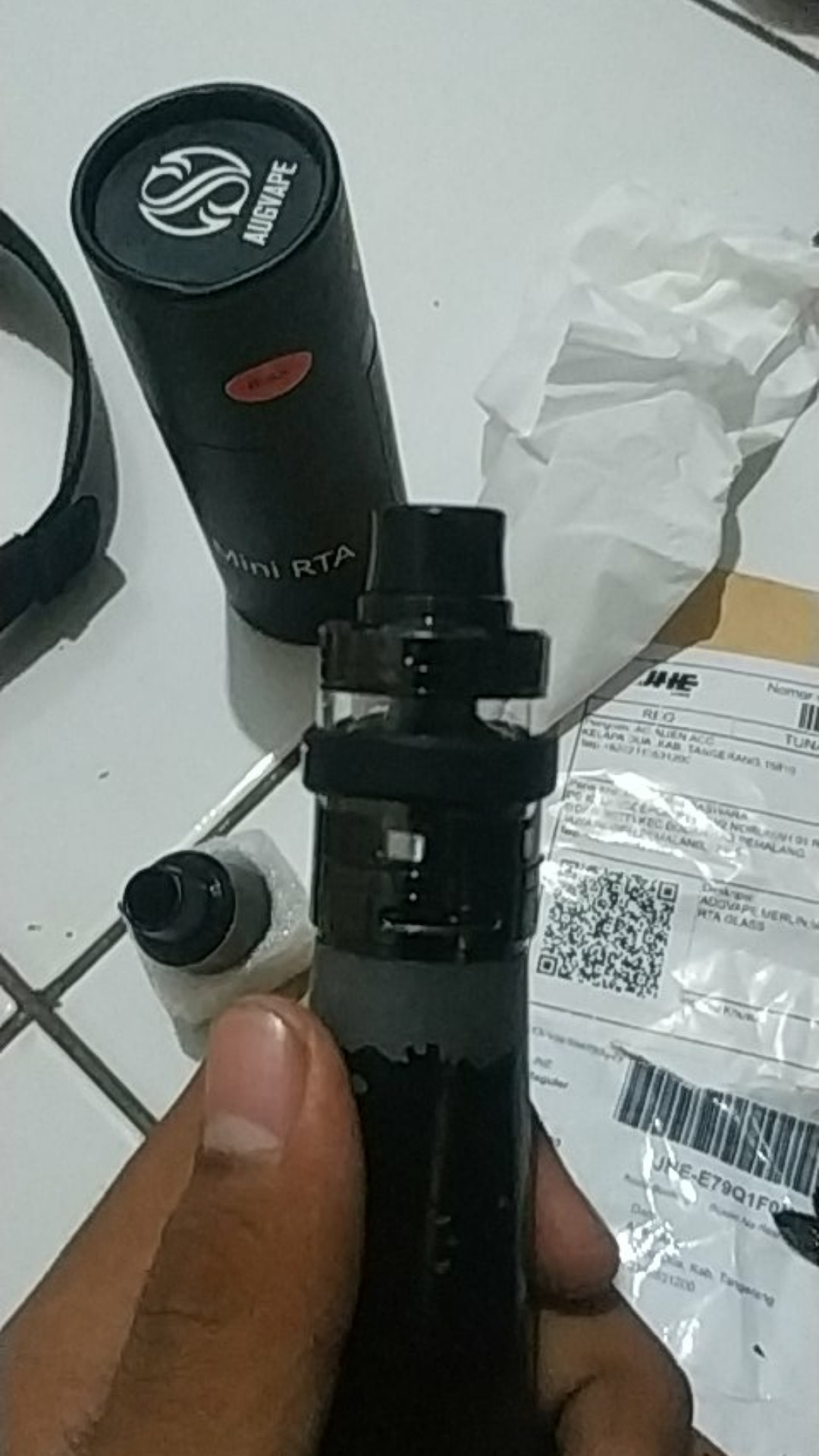 Kaca Gelas Merlin Mini Rta Flat Lurus 24mm Replacement Glass Pyrex