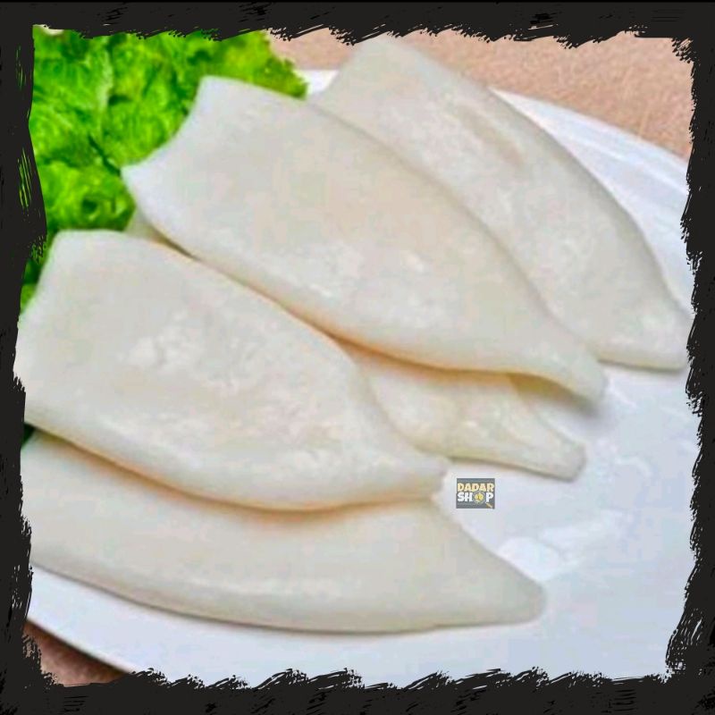

Cumi Tube Premium Kupas Bersih | Squid Tube 1 Kg