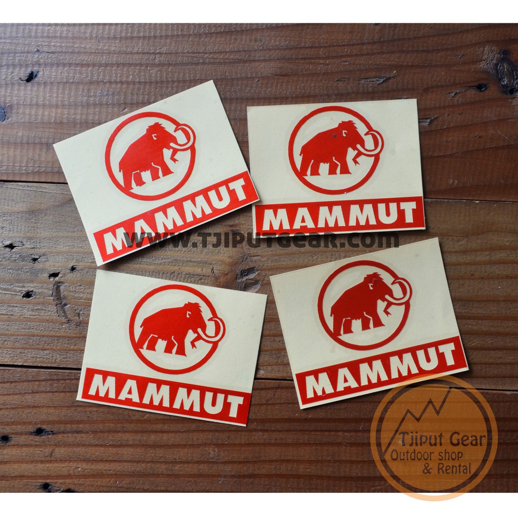 Cutting Stiker Tempelan Keletan Logo Outdoor Mammut Adventure