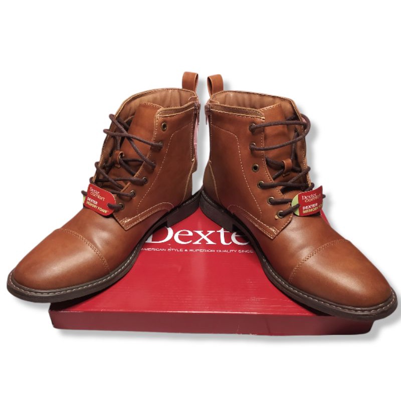 DEXTER COMFORT LONG BOOTS LOGAN COGNAG - LAST STOCK 80%