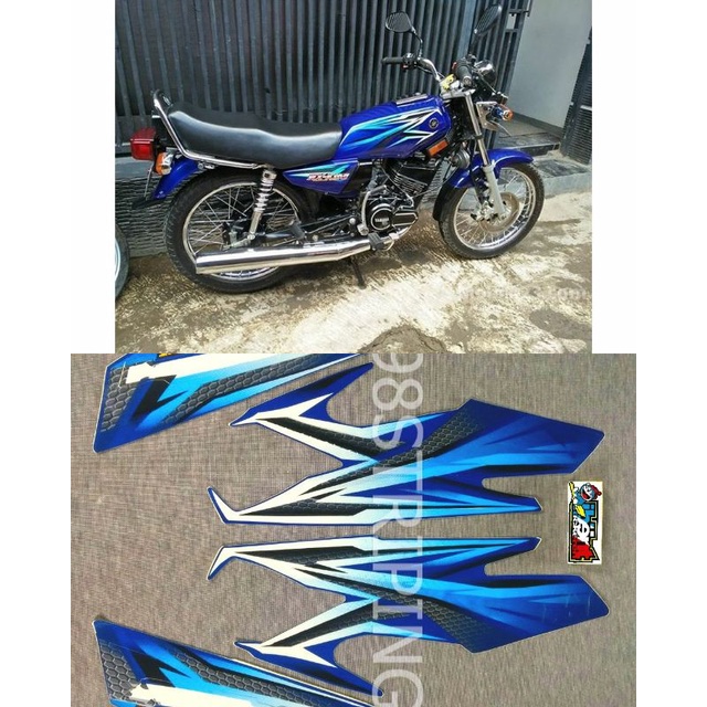 STRIPING RX KING BIRU TAHUN 2005 STIKER LIS STANDAR ORI YAMAHA