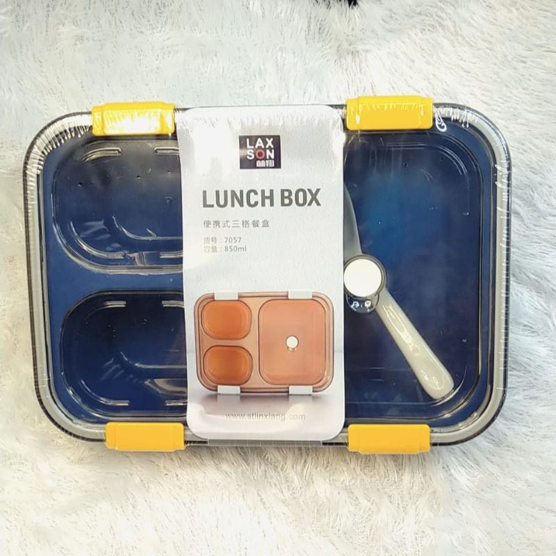 ♫ Megata ♫ A218 LUNCH BOX Kotak Makan 3 Sekat