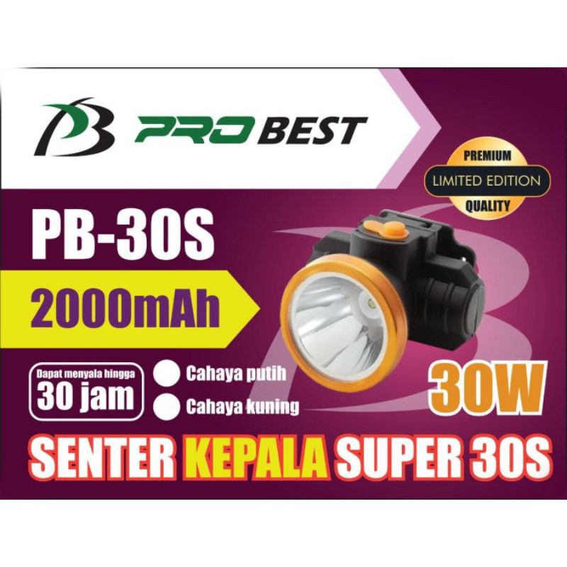 Senter Kepala 30 Watt Probest PB-30S
