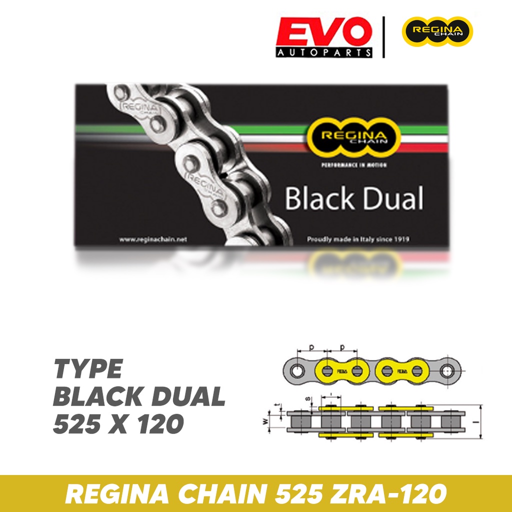 Rantai Regina Chain 525 ZRA-120