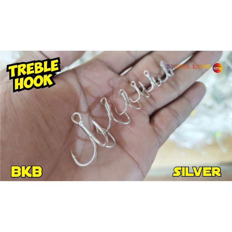 treble hook BKB proberos size 2, 4, 6, 8, 10, 12, 14
