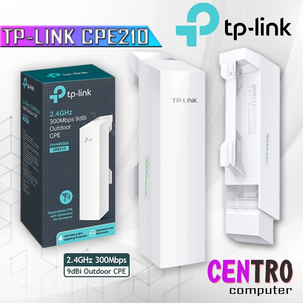 Access Point TP-LINK CPE210 OUTDOOR 300MBPS 9 dBi - TPLINK CPE 210 outdoor
