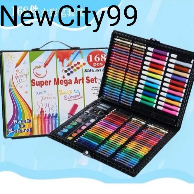 

Art / Alat Melukis Super Mega Art Set 168 Pcs/Colour-Mewarnai - Hitam