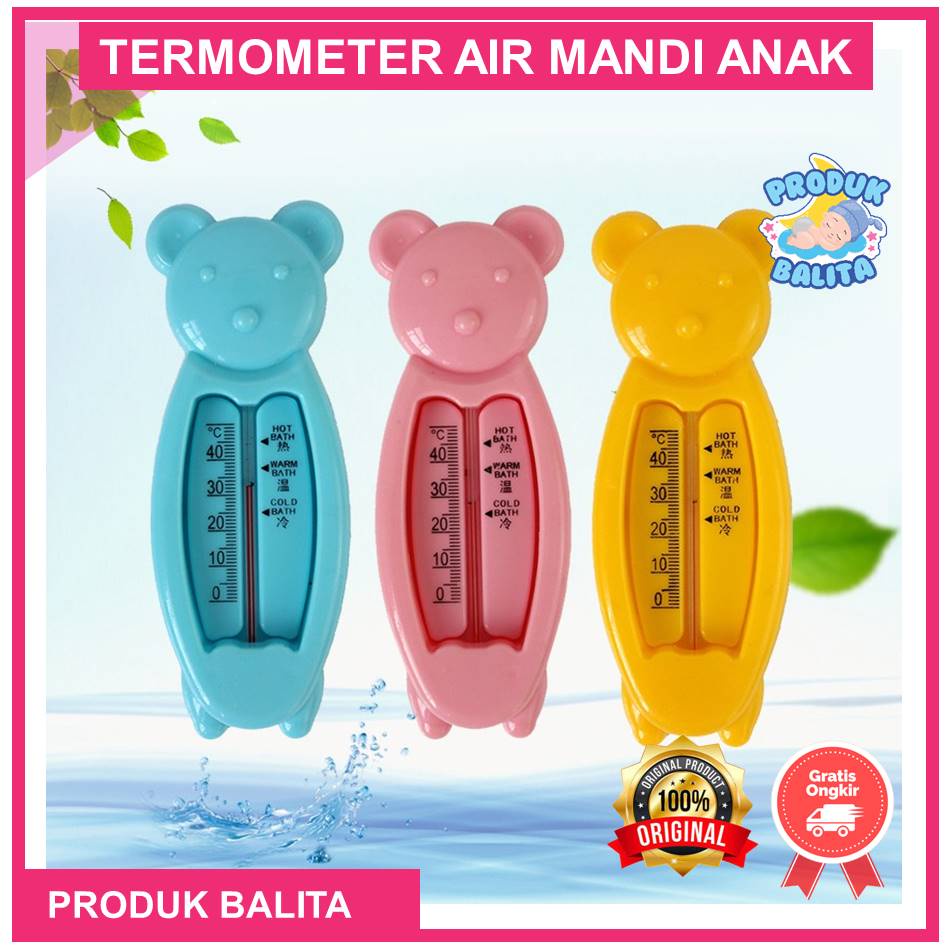 Termometer Air Mandi Anak Bayi Bentuk Beruang Thermometer Pengukur Suhu Air Bak Mandi Anak Bayi