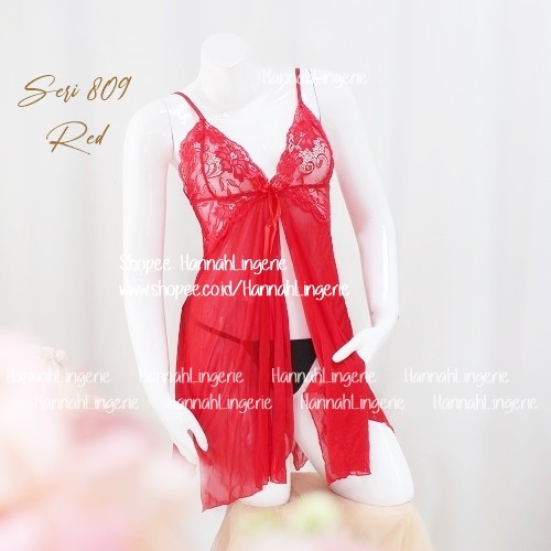 Lingerie Halus S-M Baju Tidur Seksi Transparan hot Hannah Lingerie Ukuran Freesize Wanita Sexi 809